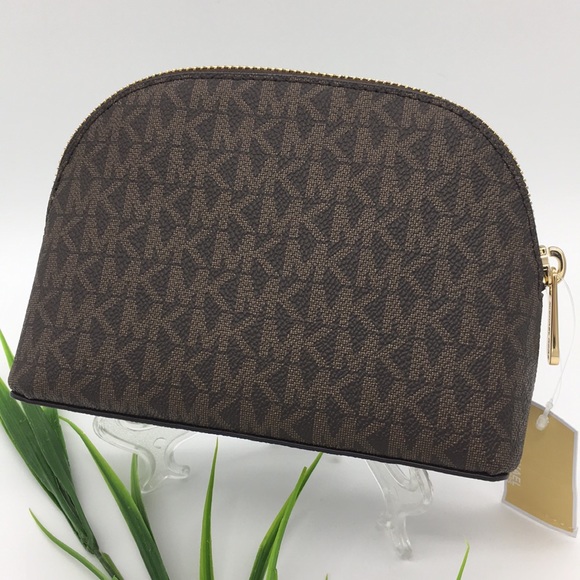 Michael Kors Jet Set Travel LG Travel Pouch Brown - Picture 4 of 8